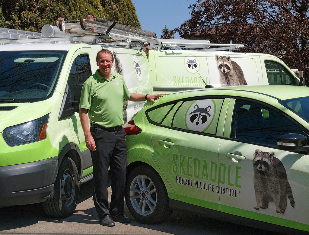 Skedaddle wildlife control franchise Founder/CEO Bill Dowd