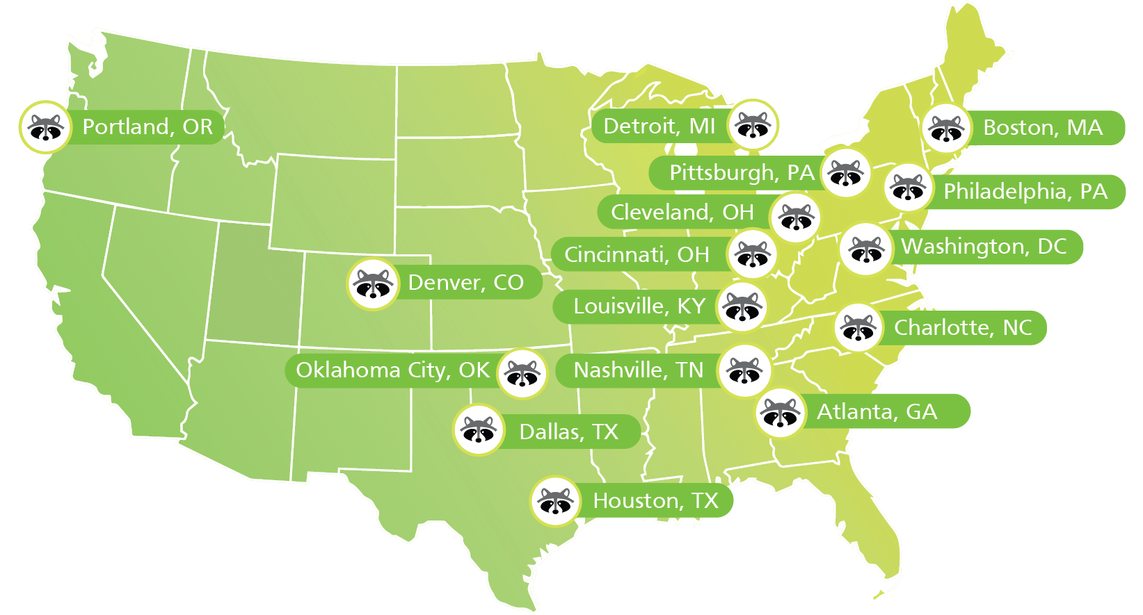 Skedaddle pest control franchise available territories map.