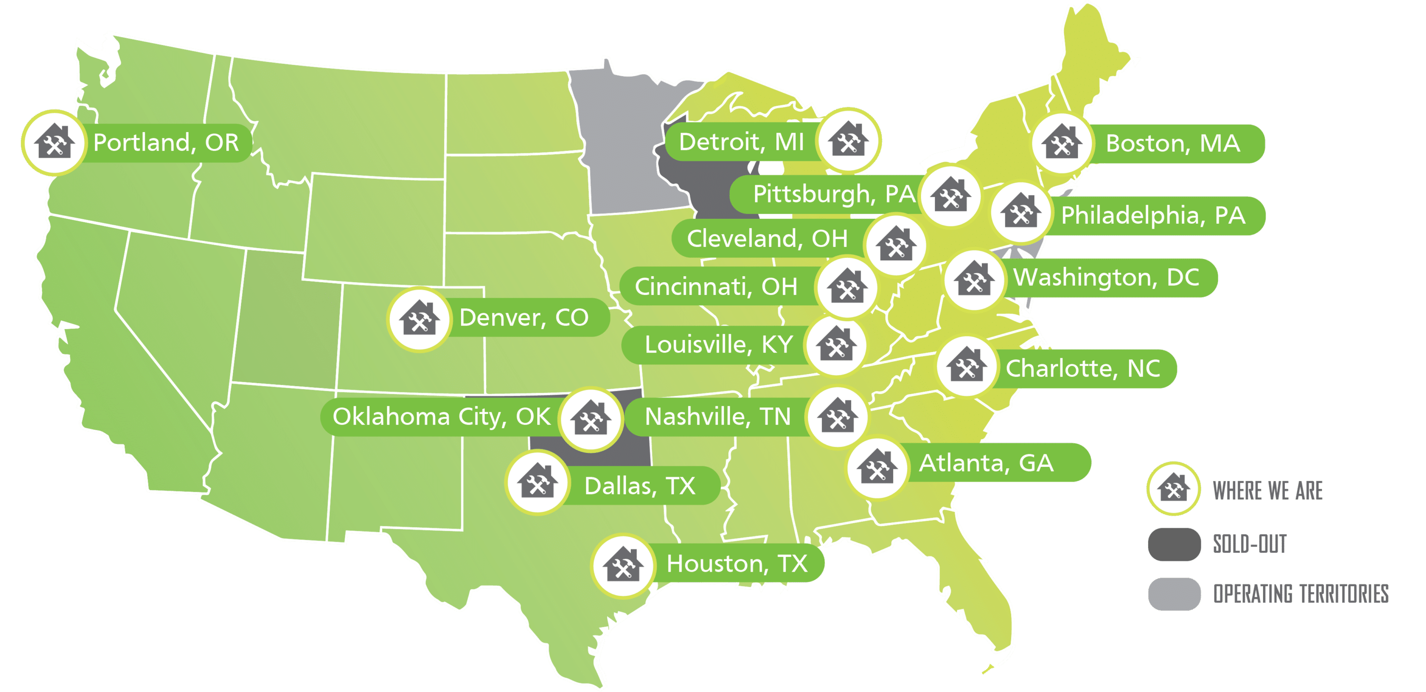 Skedaddle pest control franchise available territories map.